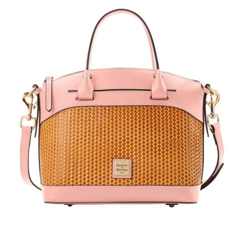 Dooney & Bourke Woven Embossed Leather Handbag